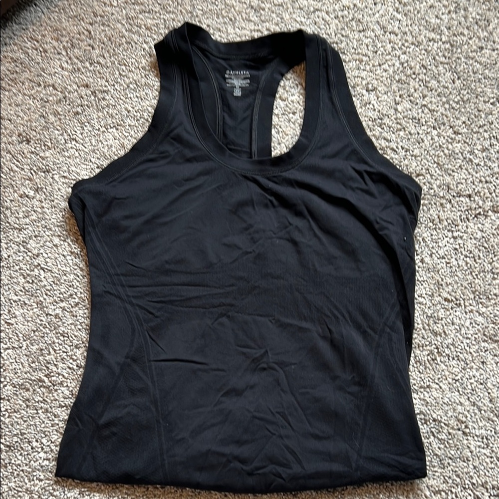 Athleta Black Fitted Sleeveless Tank Top